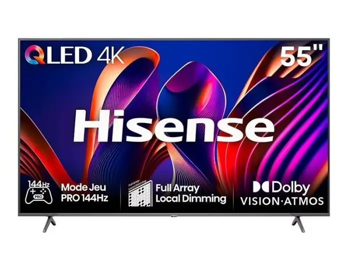 TV QLED HISENSE 55E7NQ PRO 140 cm Smart TV pas cher : Un Choix Intelligent pour Votre Salon